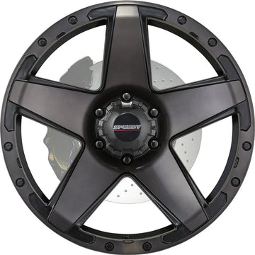 Speedy Wheels RCW SANDSTORM Tungsten Grey Satin Black 18"x9"